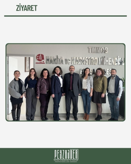TMMOB Harita ve Kadastro Mühendisleri Odası’na bir nezaket ziyareti gerçekleştirdik.