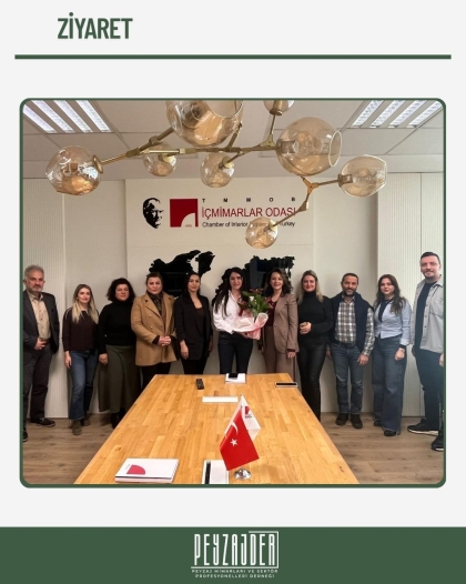 TMMOB İç Mimarlar Odası Bursa Şubesi’ne nezaket ziyaretinde bulunduk