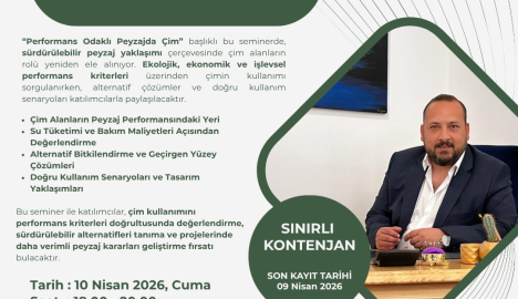 Sektörel Seminerler - Performans Odaklı Peyzajda Çim"
